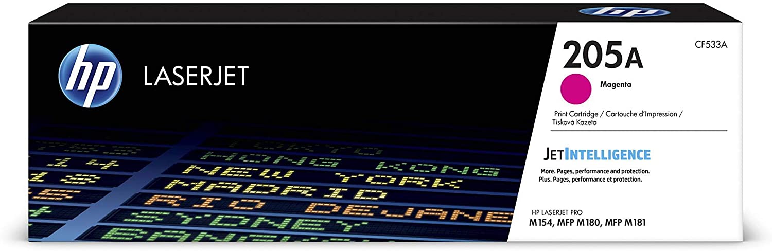 HP 205A CF533A Toner Magenta Authentique pour HP Color LaserJet Pro M180 / M181 HP 205A CF533A Toner Magenta Authentique pour HP Color LaserJet Pro M180 / M181